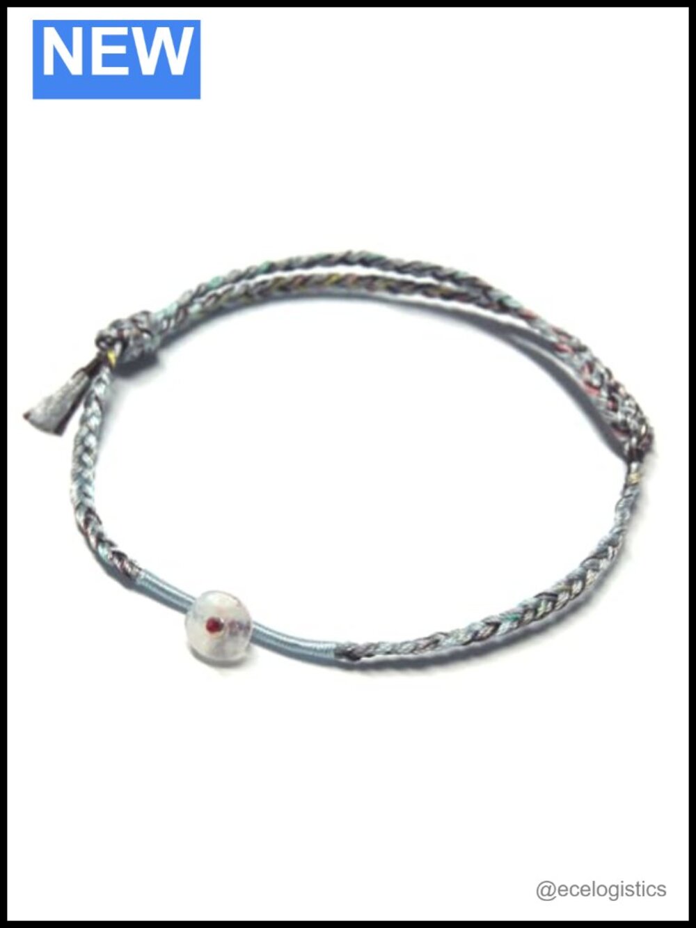 Gemstone Silver Wish Thread Bracelet